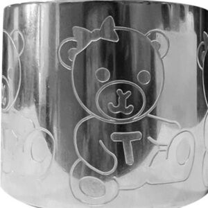NWOT Tunnel Vision stainless steel bangle bracelet with teddy bear design